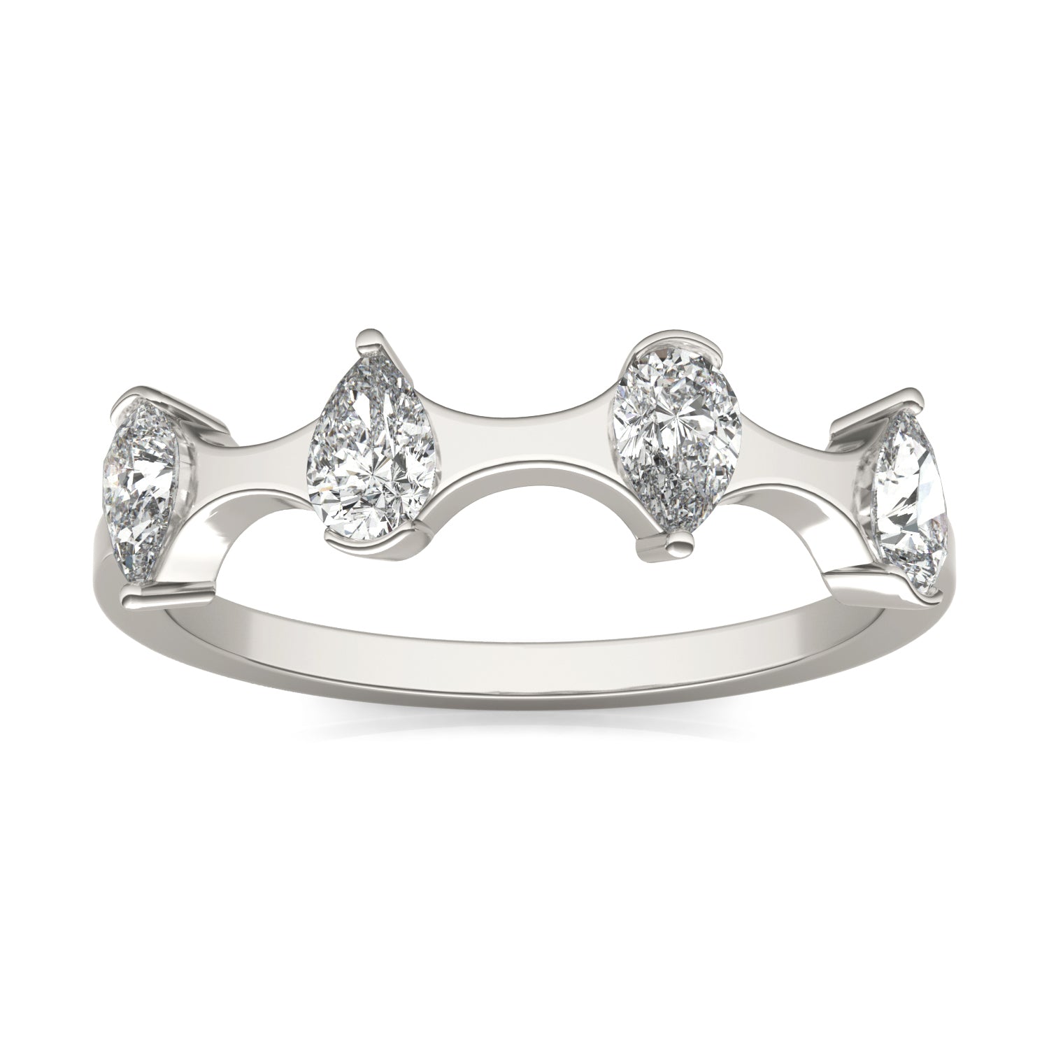 5/8 CTW Pear Caydia® Lab Grown Diamond Four Stone Fashion Ring
