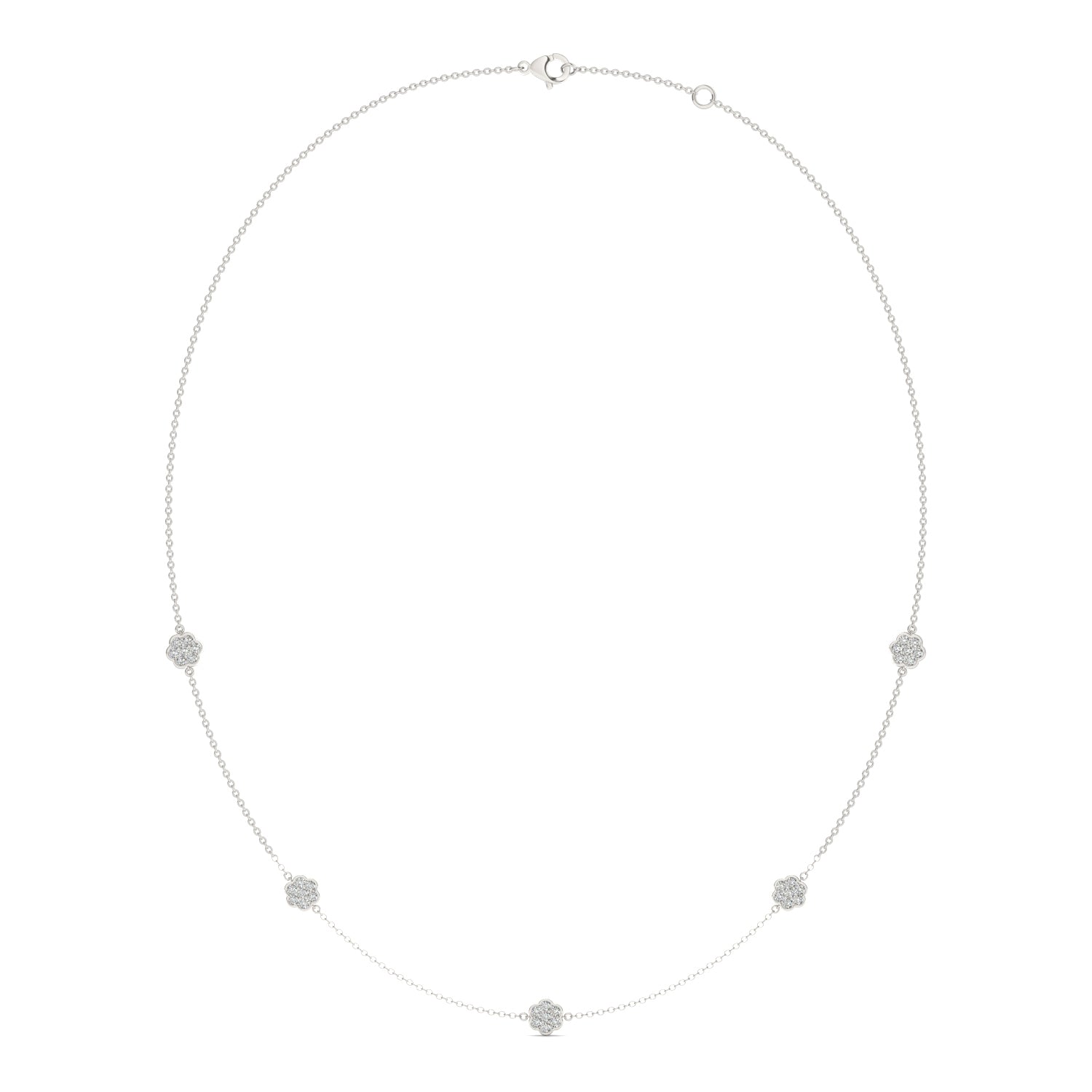 0.53 CTW DEW Round Forever Classic™ Moissanite Necklace