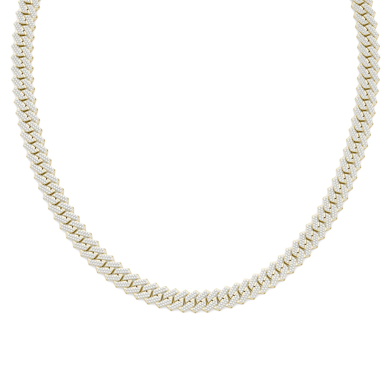 20 1/4 CTW Round Caydia® Lab Grown Diamond Cuban Link 22in Necklace