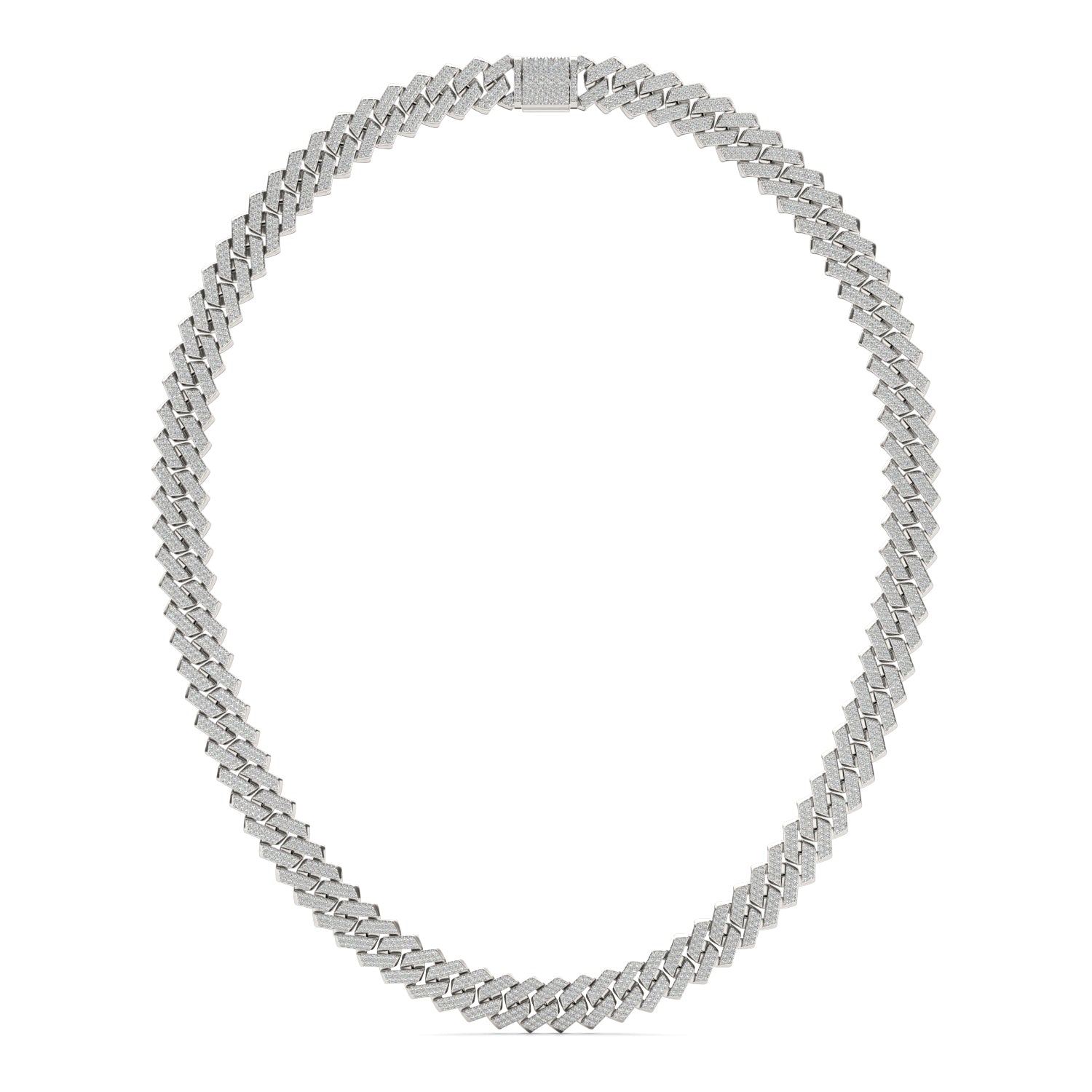 20 3/4 CTW Round Caydia® Lab Grown Diamond Cuban Link 22in Necklace