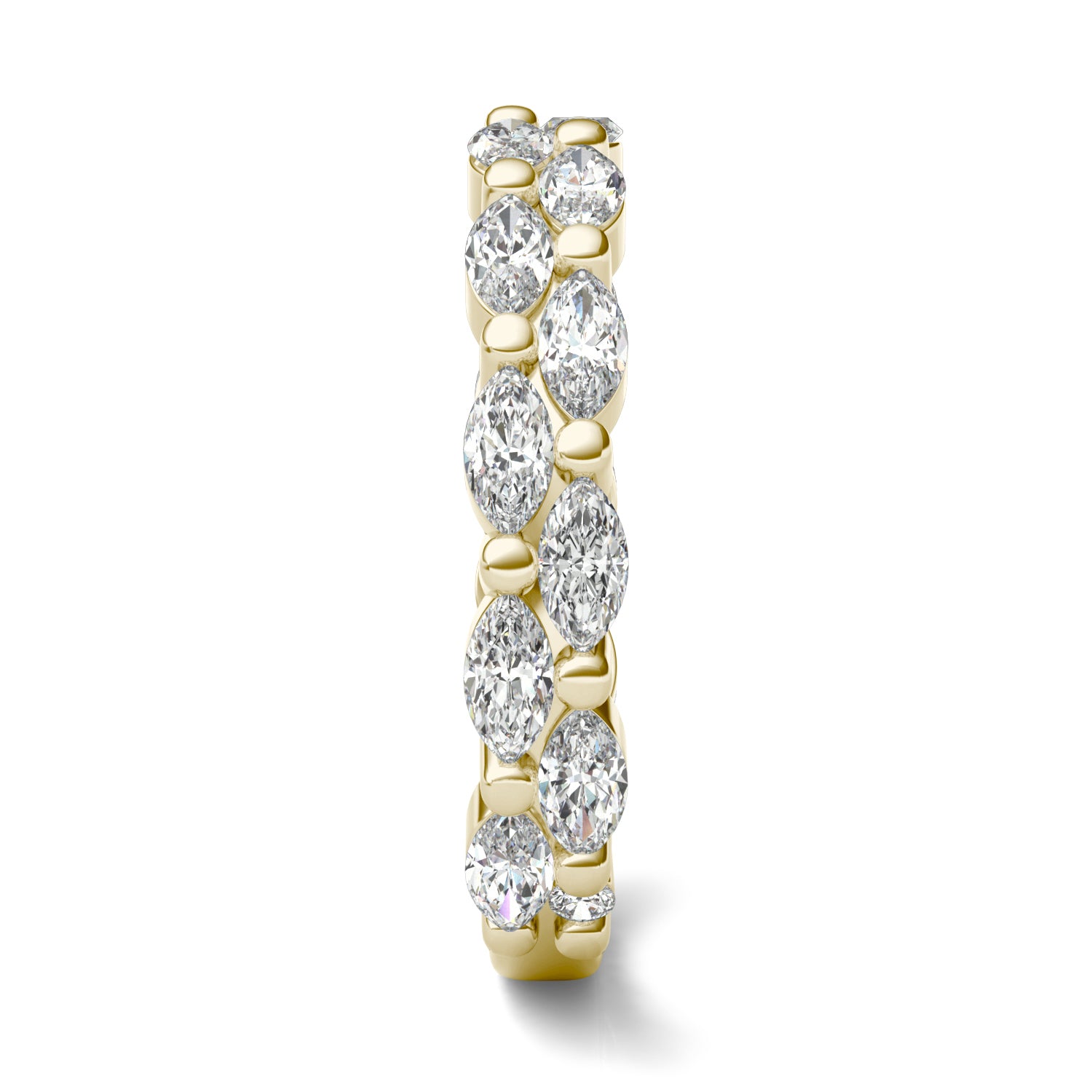 1 1/4 CTW Marquise Caydia® Lab Grown Diamond Two Row Anniversary Ring