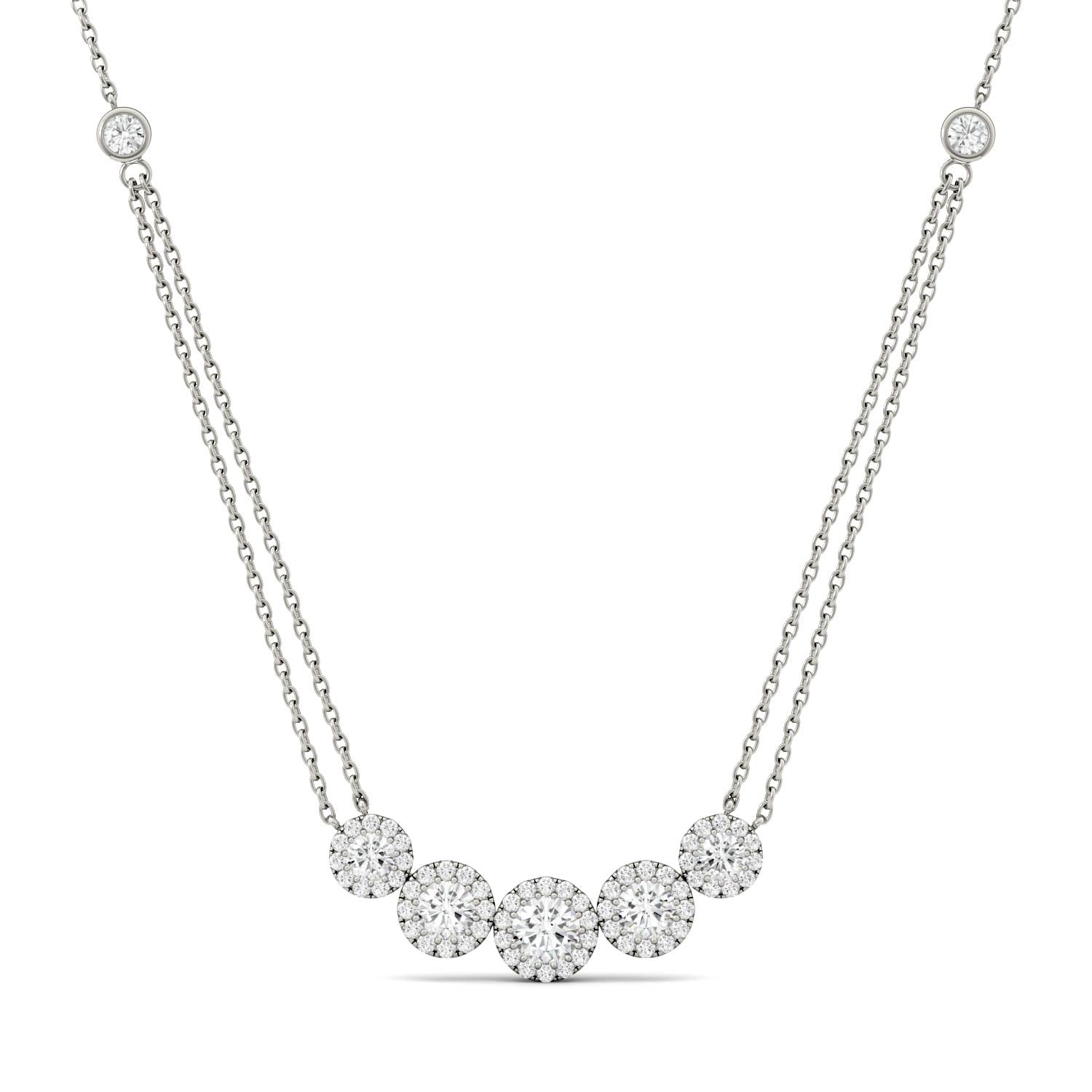 1.04 CTW DEW Round Forever Bright™ Moissanite Necklace