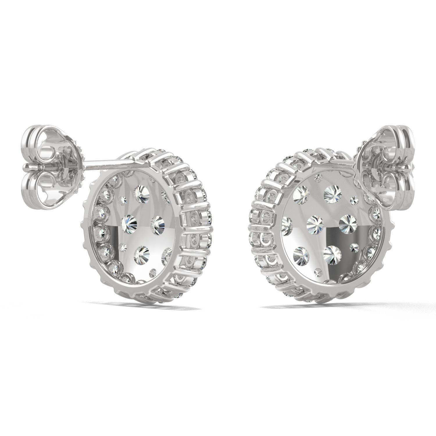 1.04 CTW DEW Round Forever Bright™ Moissanite Cluster Earrings