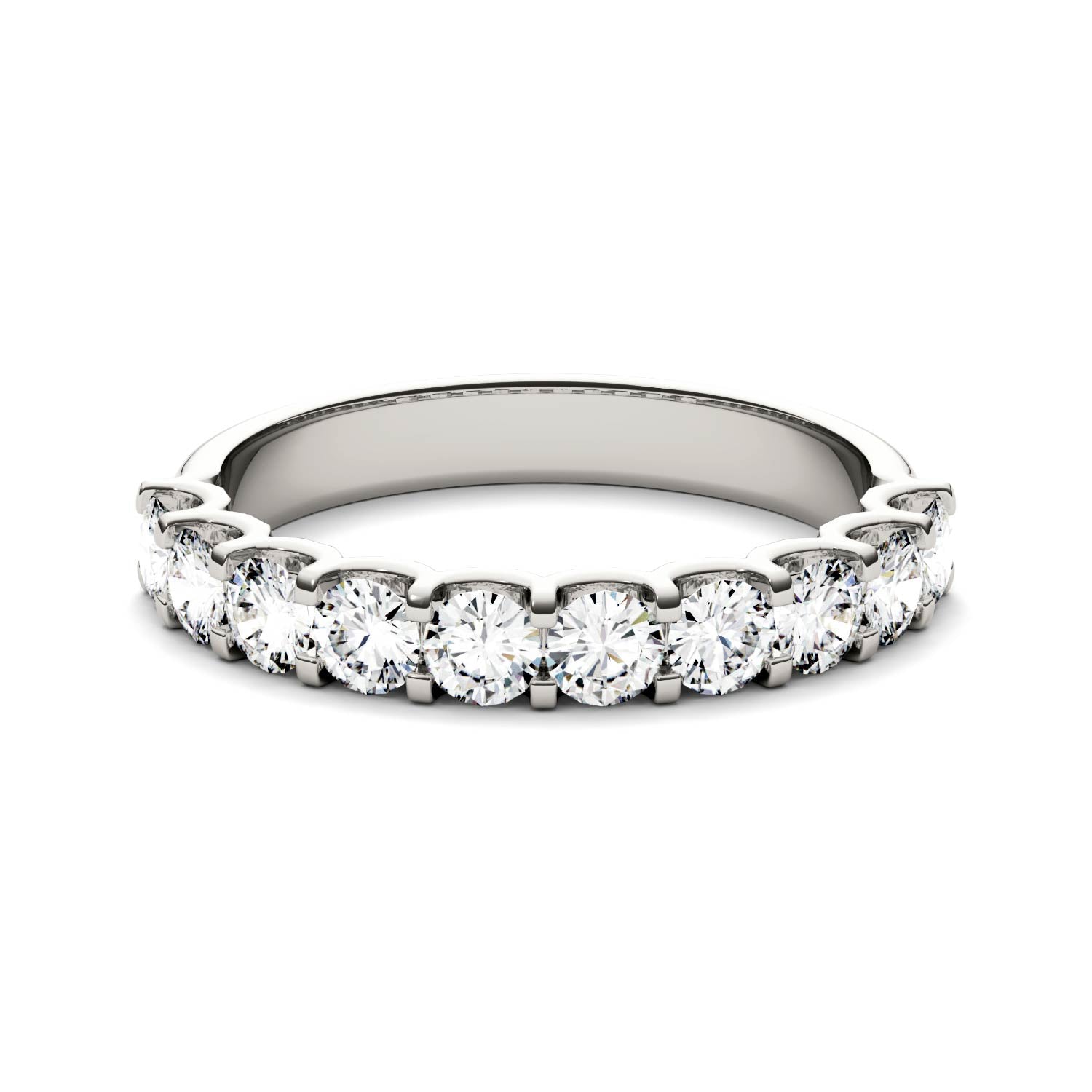 1.00 CTW DEW Round Forever Bright™ Moissanite Band Ring