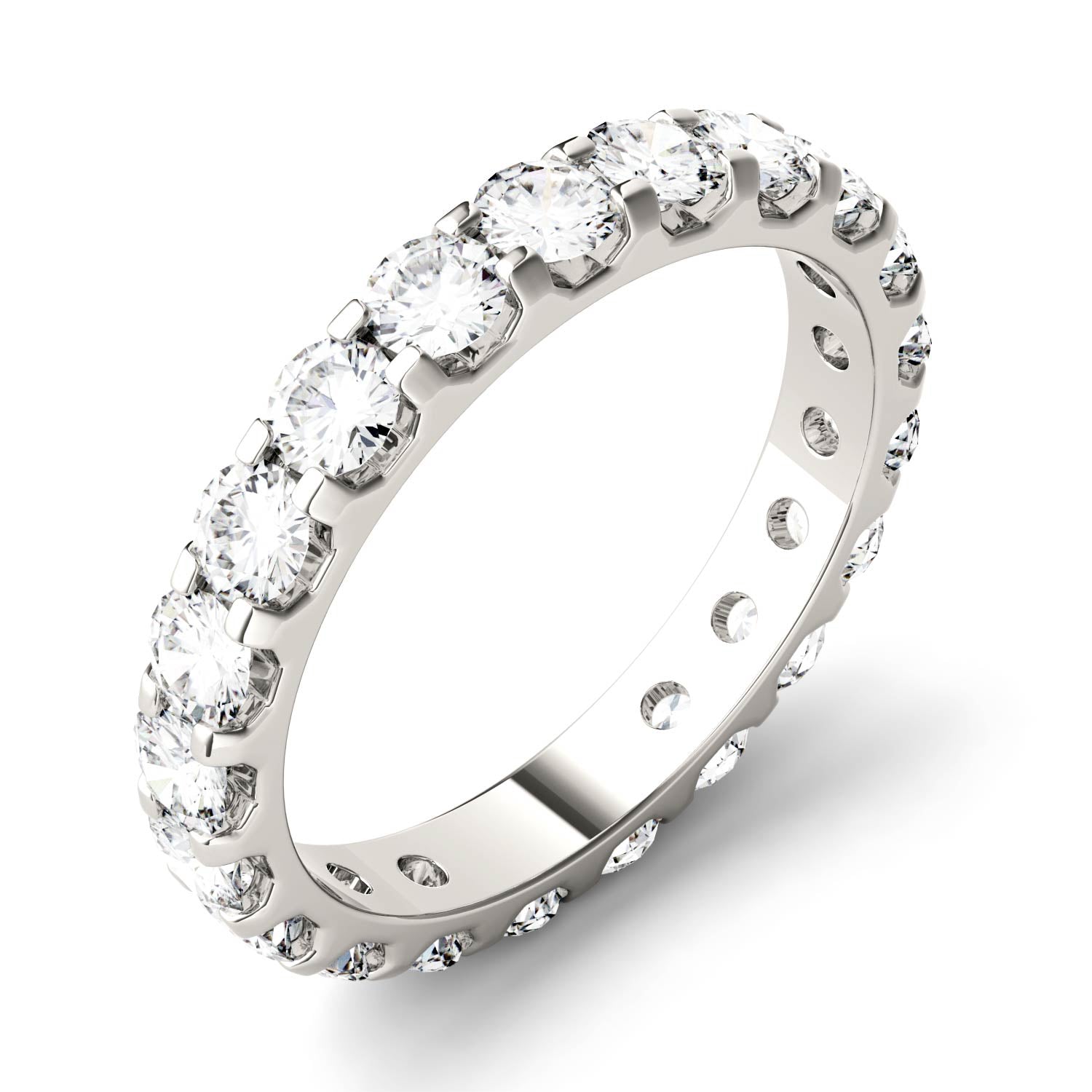 2.10 CTW DEW Round Forever One™ Moissanite Eternity Band Ring