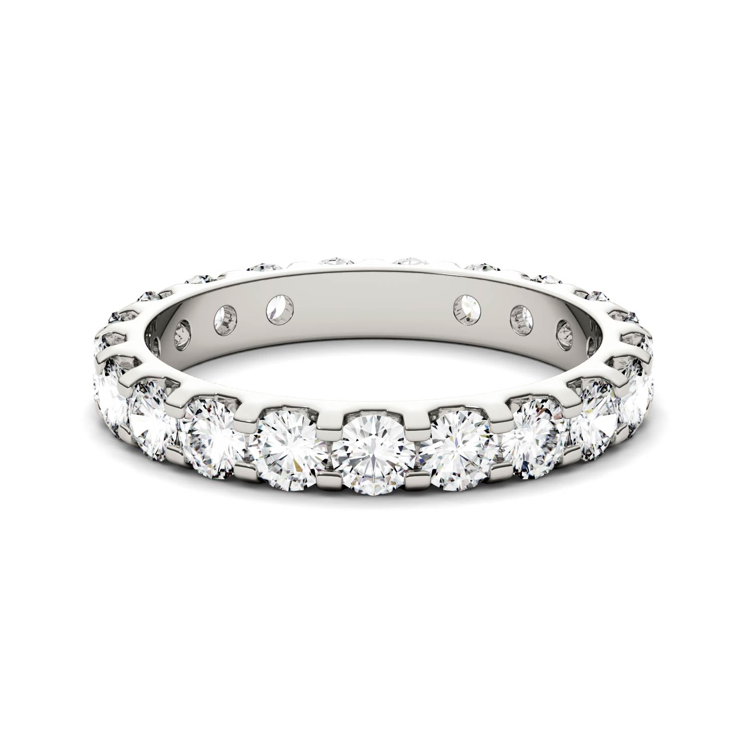 2.10 CTW DEW Round Forever One™ Moissanite Eternity Band Ring