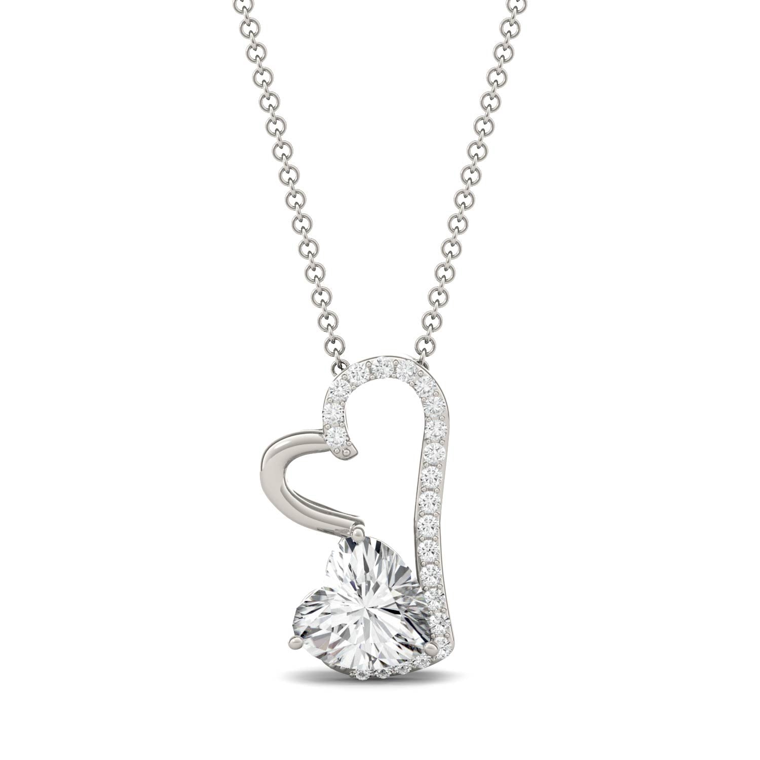 1.36 CTW DEW Heart Forever Bright™ Moissanite Necklace