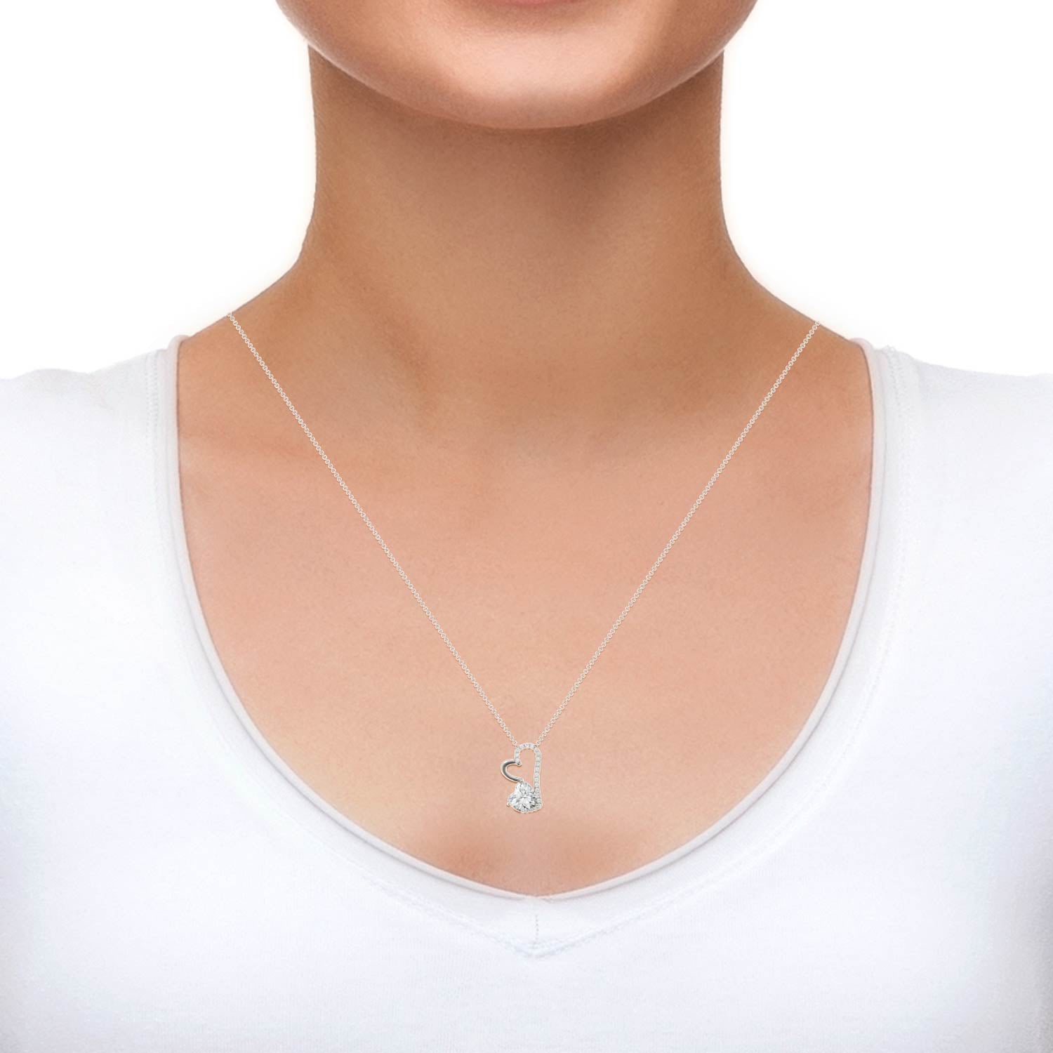 1.36 CTW DEW Heart Forever Bright™ Moissanite Necklace