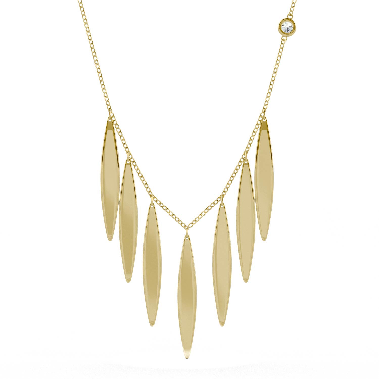 Round Forever One™ Moissanite Ouro Collection Large Fringe Necklace