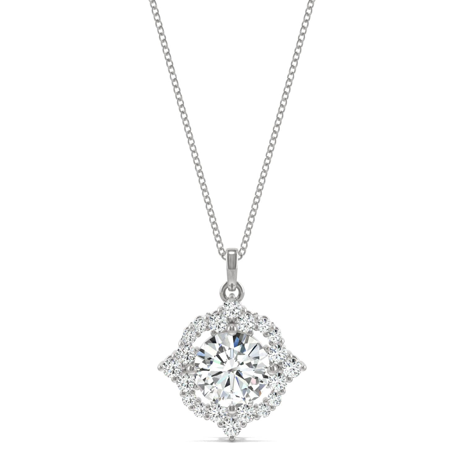 1.42 CTW DEW Round Forever Bright™ Moissanite Necklace