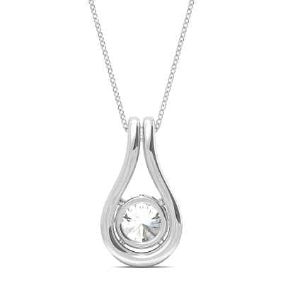 1.61 CTW DEW Round Forever Bright™ Moissanite Necklace