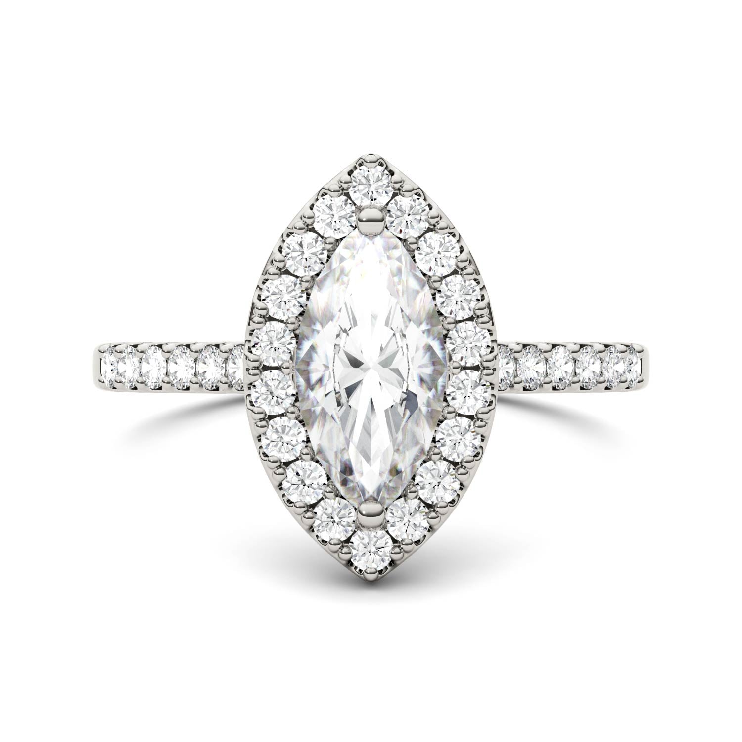 1.45 CTW DEW Marquise Forever Bright™ Moissanite Ring