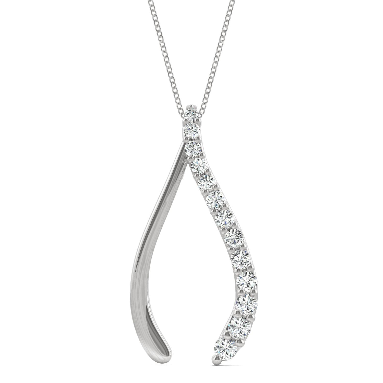 0.46 CTW DEW Round Forever Bright™ Moissanite Necklace