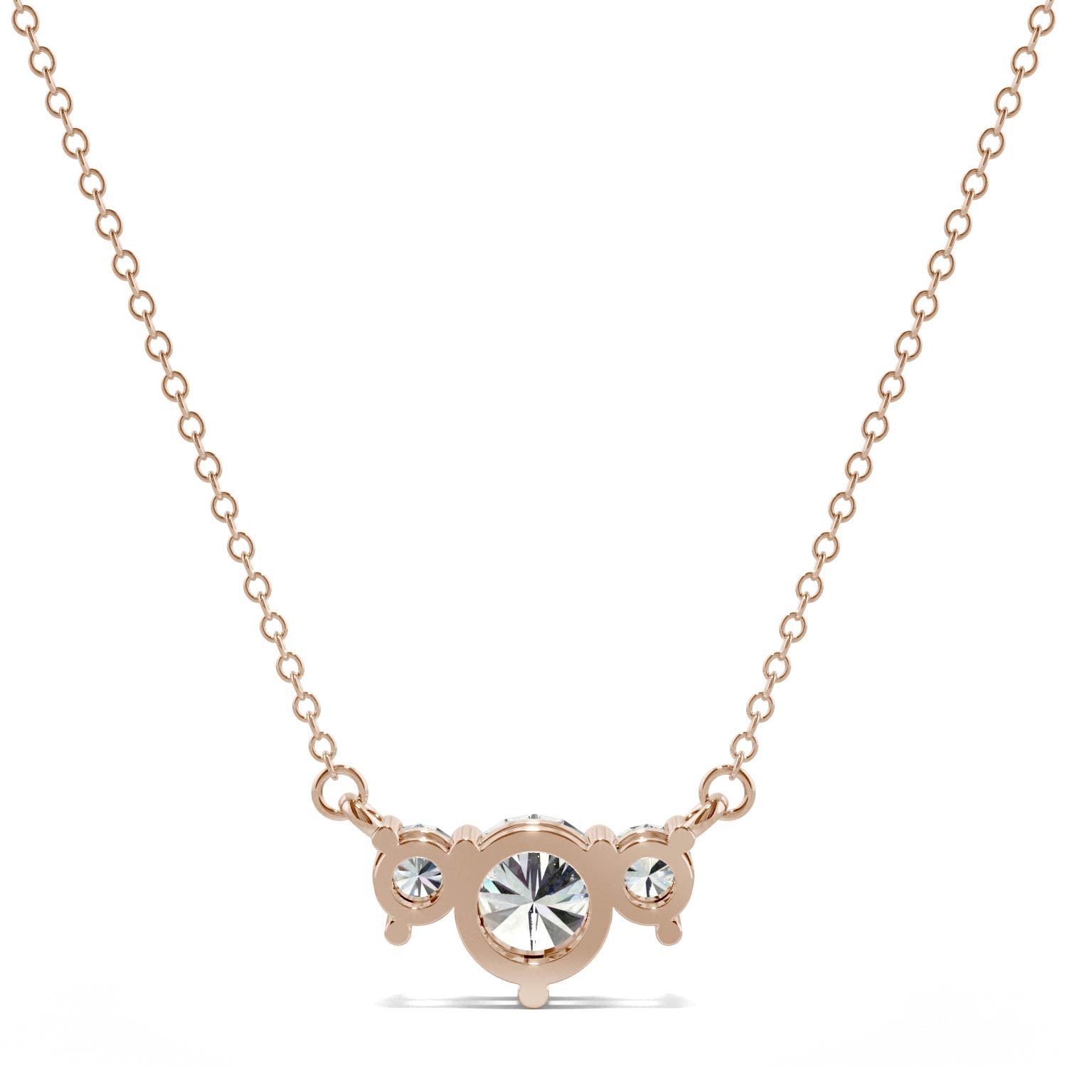 1.12 CTW DEW Round Forever Bright™ Moissanite Necklace