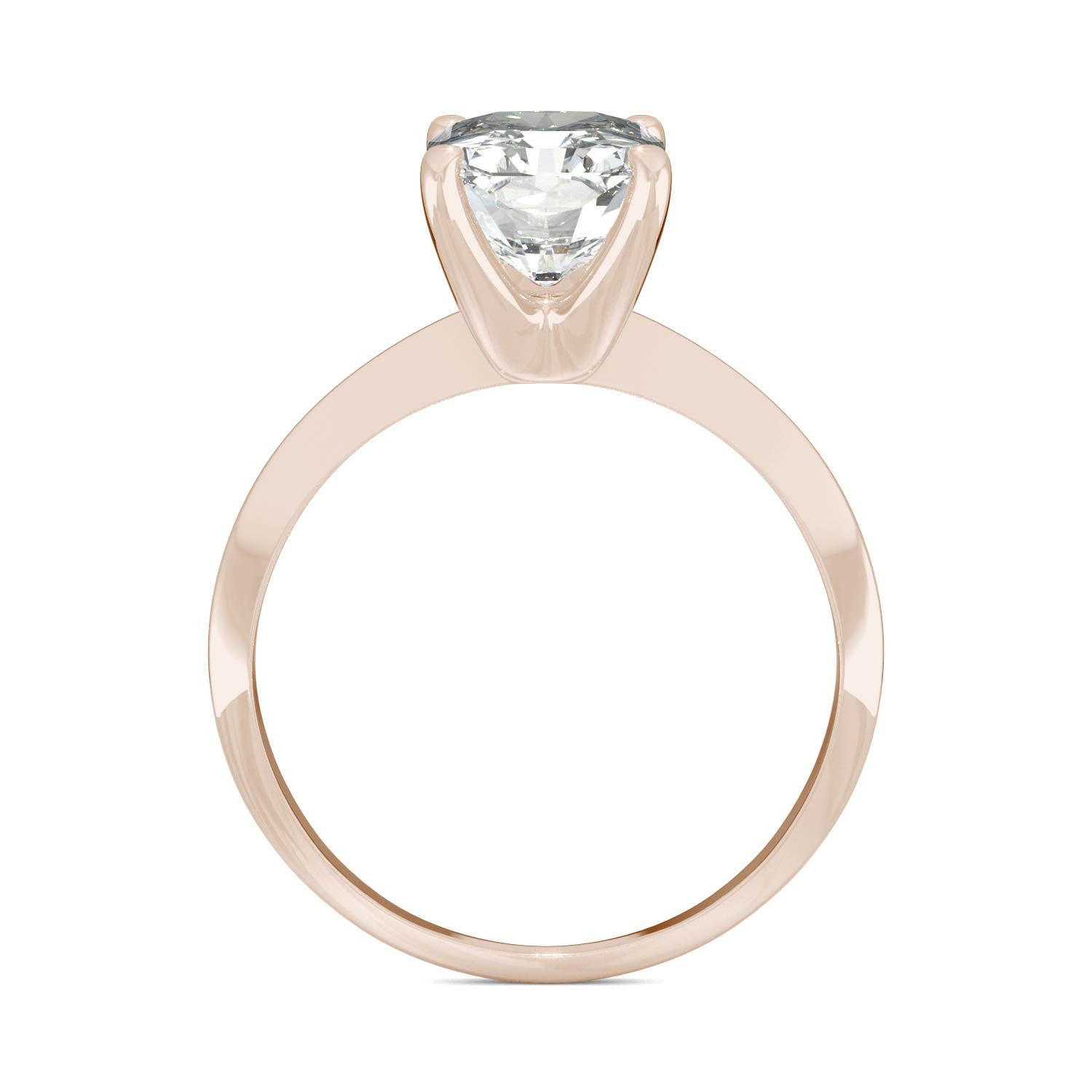 2.70 CTW DEW Radiant Forever One™ Moissanite Classic Solitaire Ring