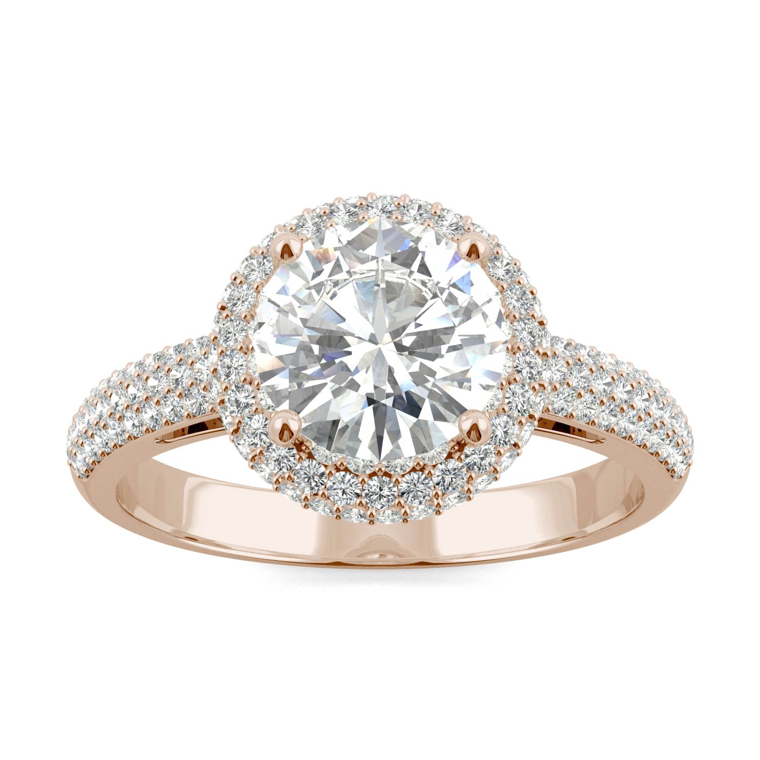 2.43 CTW DEW Round Forever One™ Moissanite Ring