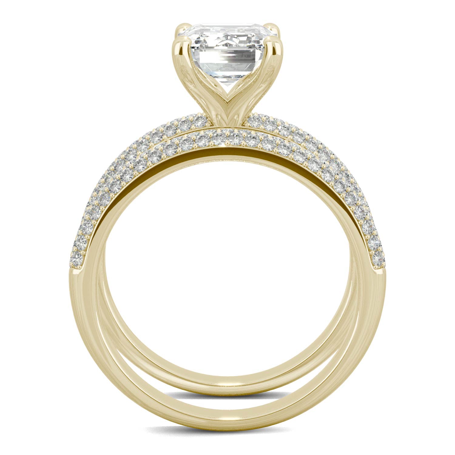 3.46 CTW DEW Emerald Forever One™ Moissanite Ring