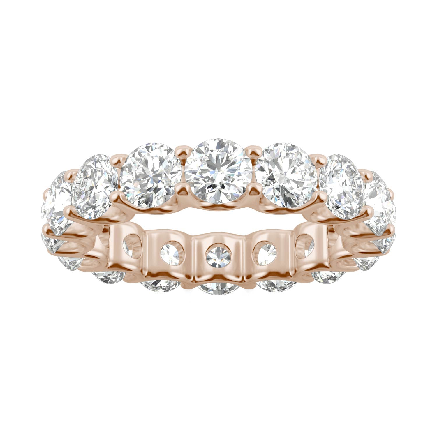 5.28 CTW DEW Round Forever One™ Moissanite Eternity Band Ring