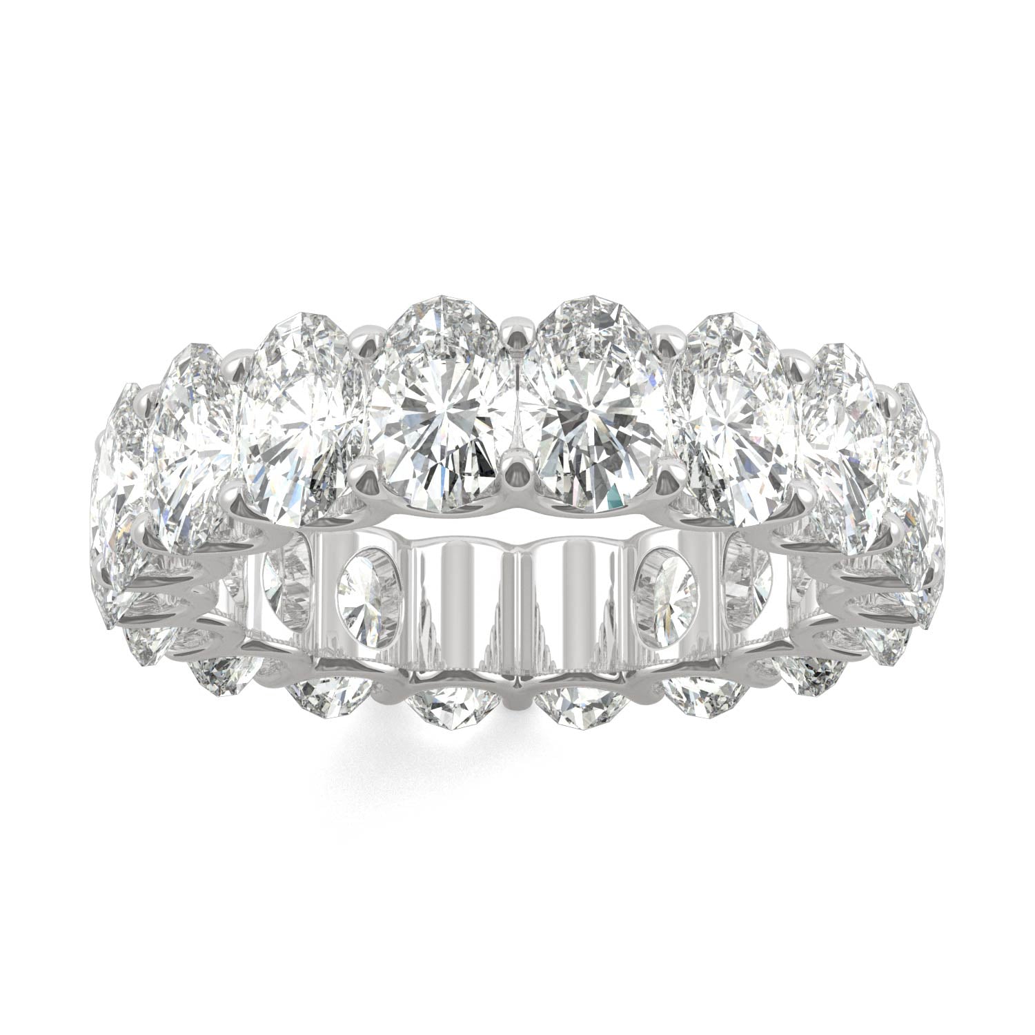 9.00 CTW DEW Oval Forever Bright™ Moissanite Eternity Band Ring