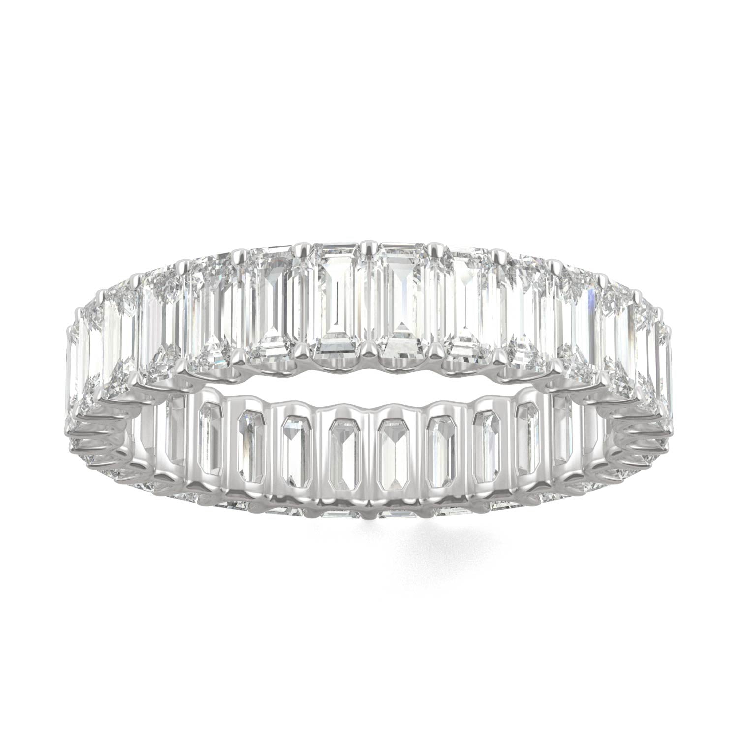 3.00 CTW DEW Emerald Forever One™ Moissanite Eternity Band Ring