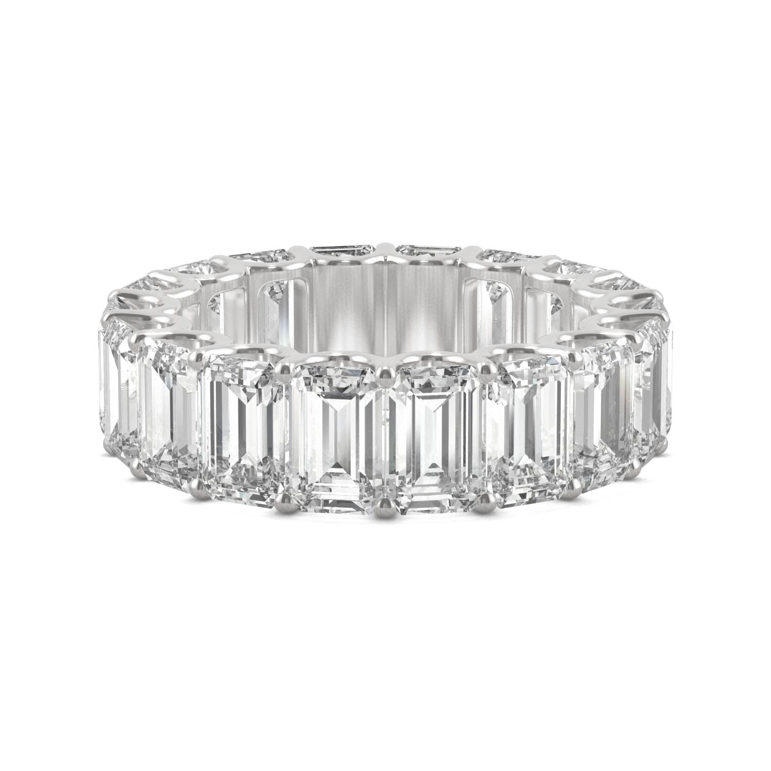 10.44 CTW DEW Emerald Forever One™ Moissanite Eternity Band Ring