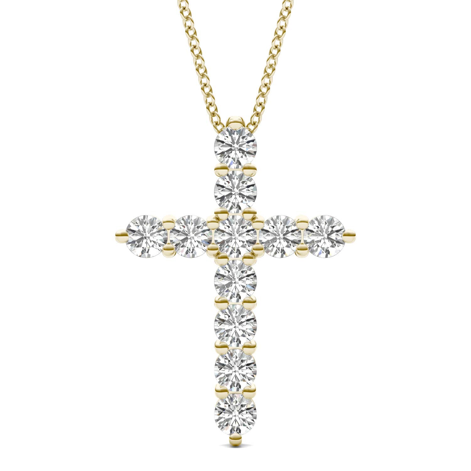 1/2 CTW Round Caydia® Lab Grown Diamond Cross Pendant Necklace