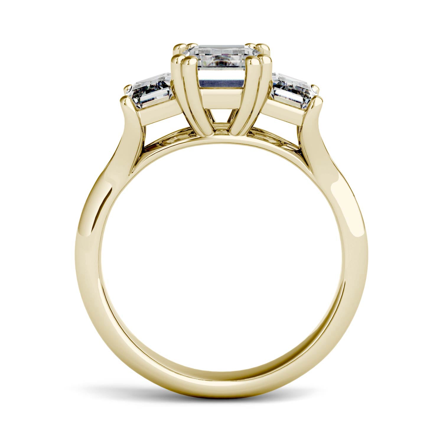 2.91 CTW DEW Emerald Forever Bright™ Moissanite Ring