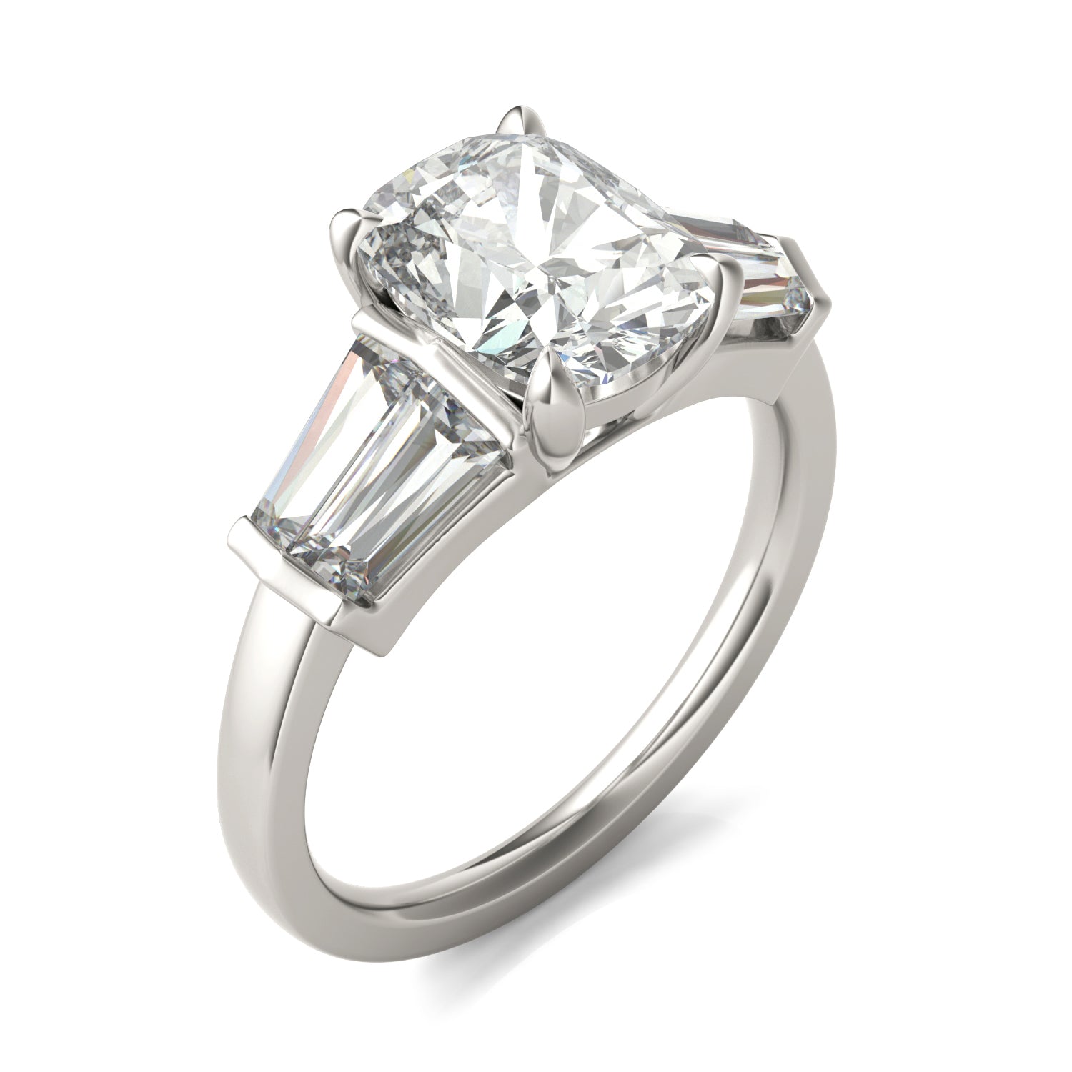 3.46 CTW DEW Elongated Cushion Forever Bright™ Moissanite Ring