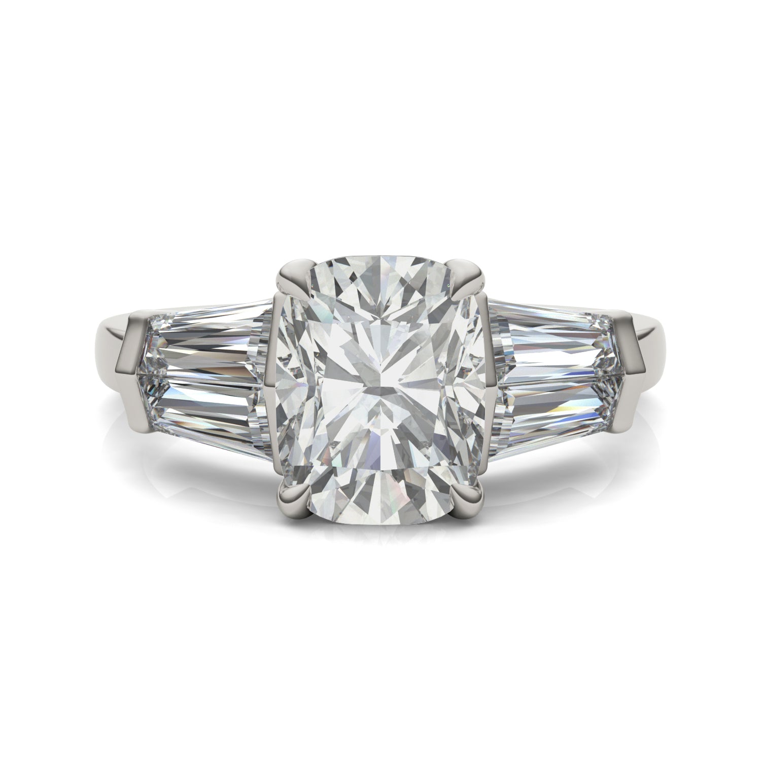 3.46 CTW DEW Elongated Cushion Forever Bright™ Moissanite Ring