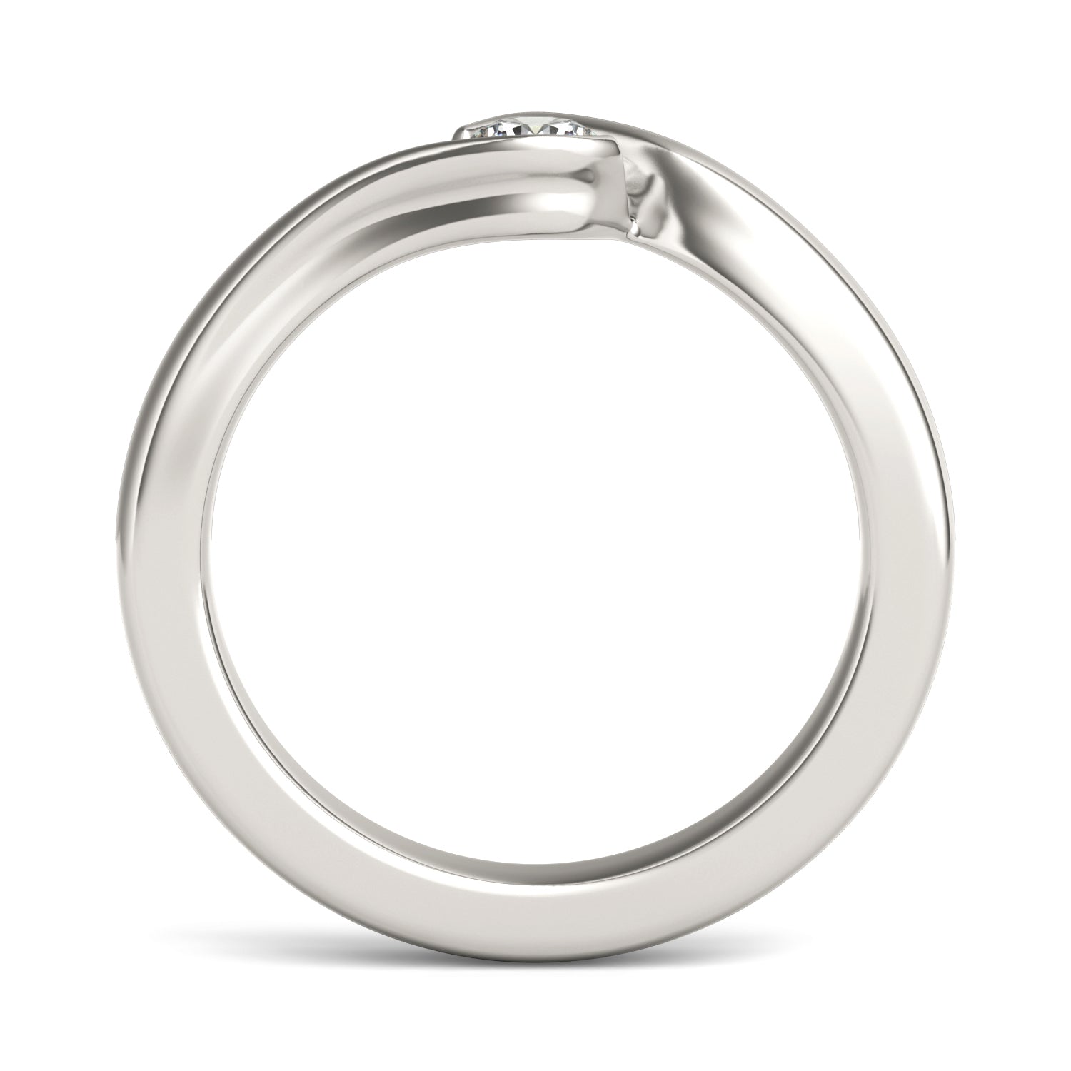 1/5 CTW Round Caydia® Lab Grown Diamond Swirl Solitaire Petite Ring