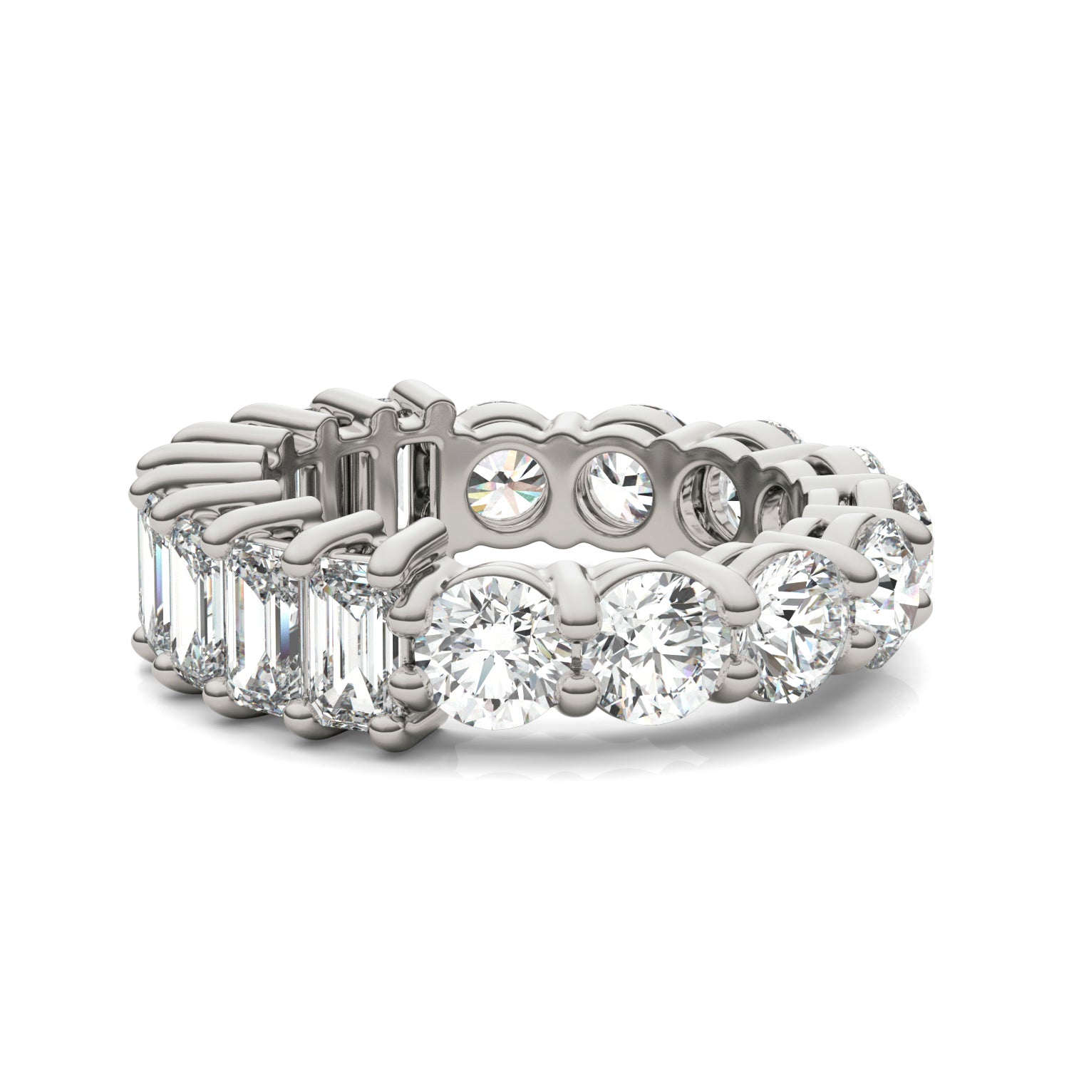 4 7/8 CTW Round Caydia® Lab Grown Diamond Couture Two Sided Eternity Ring