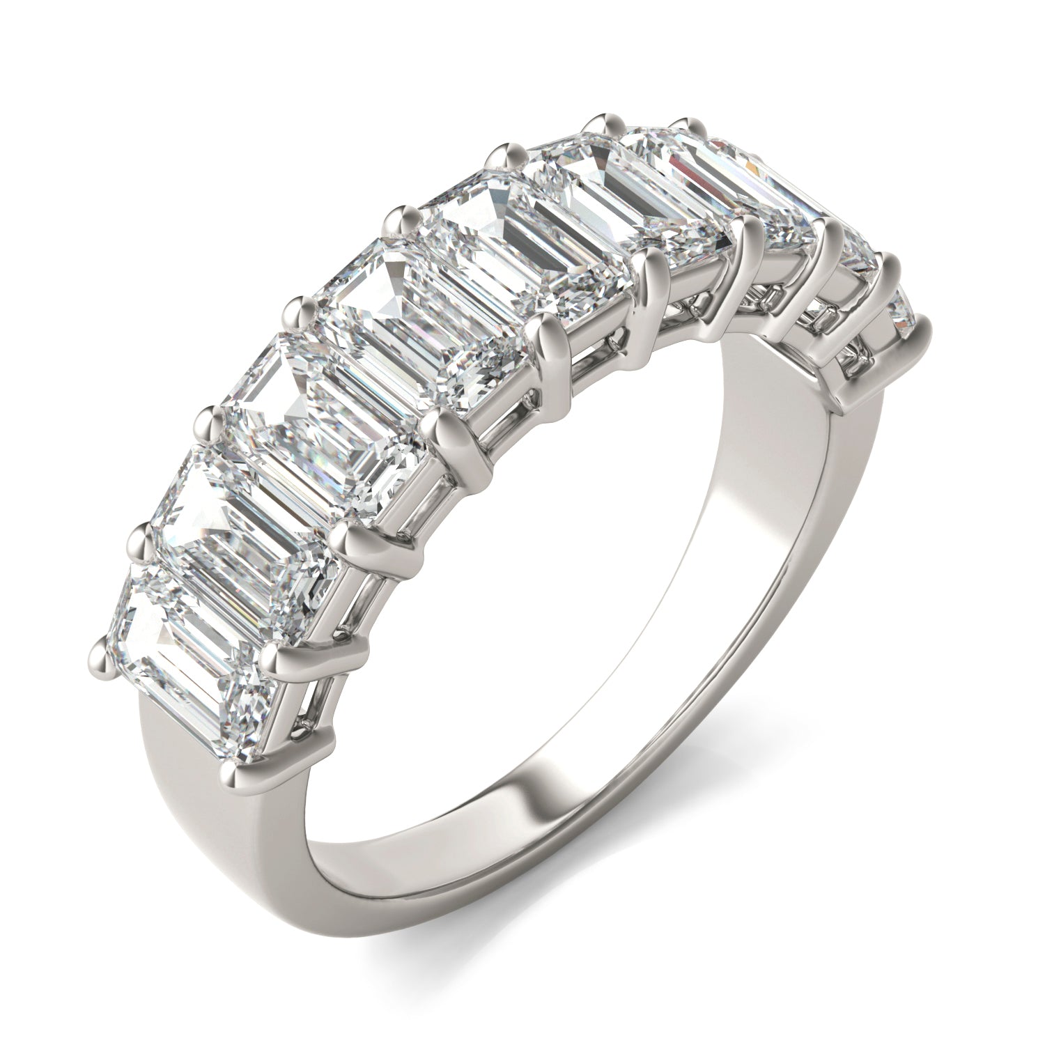 1 7/8 CTW Emerald Caydia® Lab Grown Diamond Classic Anniversary Ring