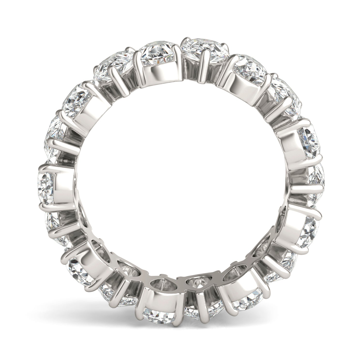 5 7/8 CTW Pear Caydia® Lab Grown Diamond Couture Alternating Eternity Ring