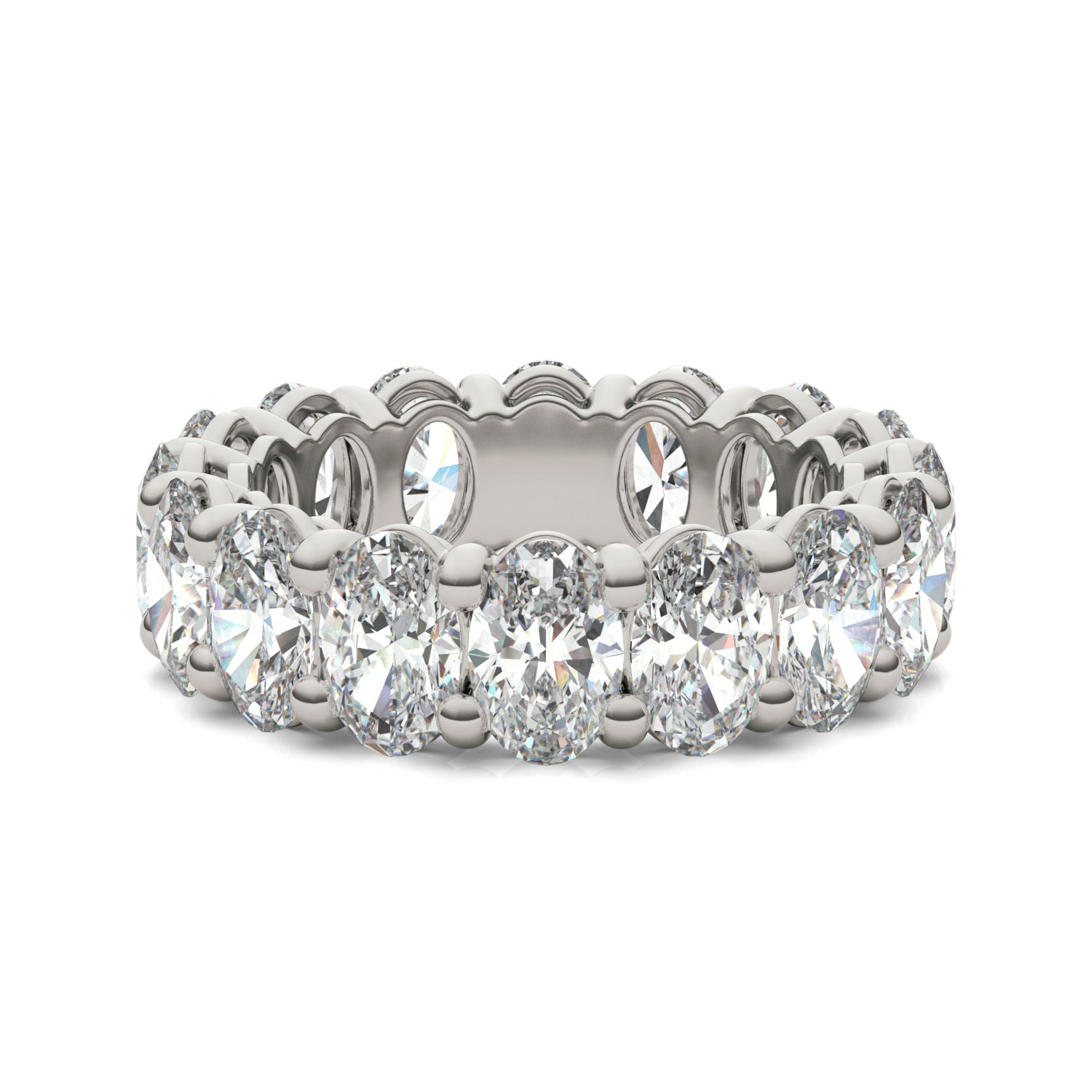 5 1/4 CTW Oval Caydia® Lab Grown Diamond Couture Classic Eternity Ring