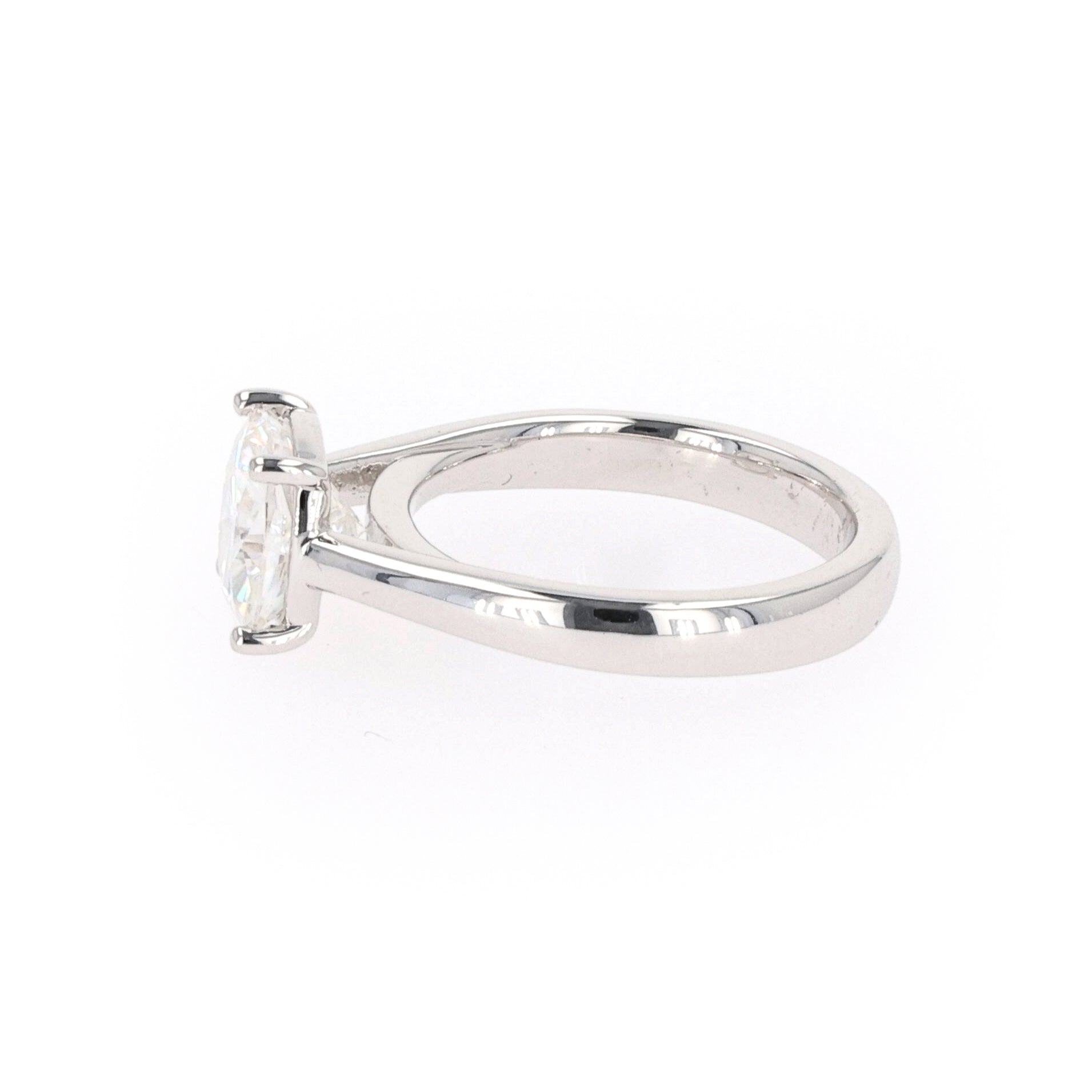 2.80 CTW DEW Cushion Forever Classic™ Moissanite Ring