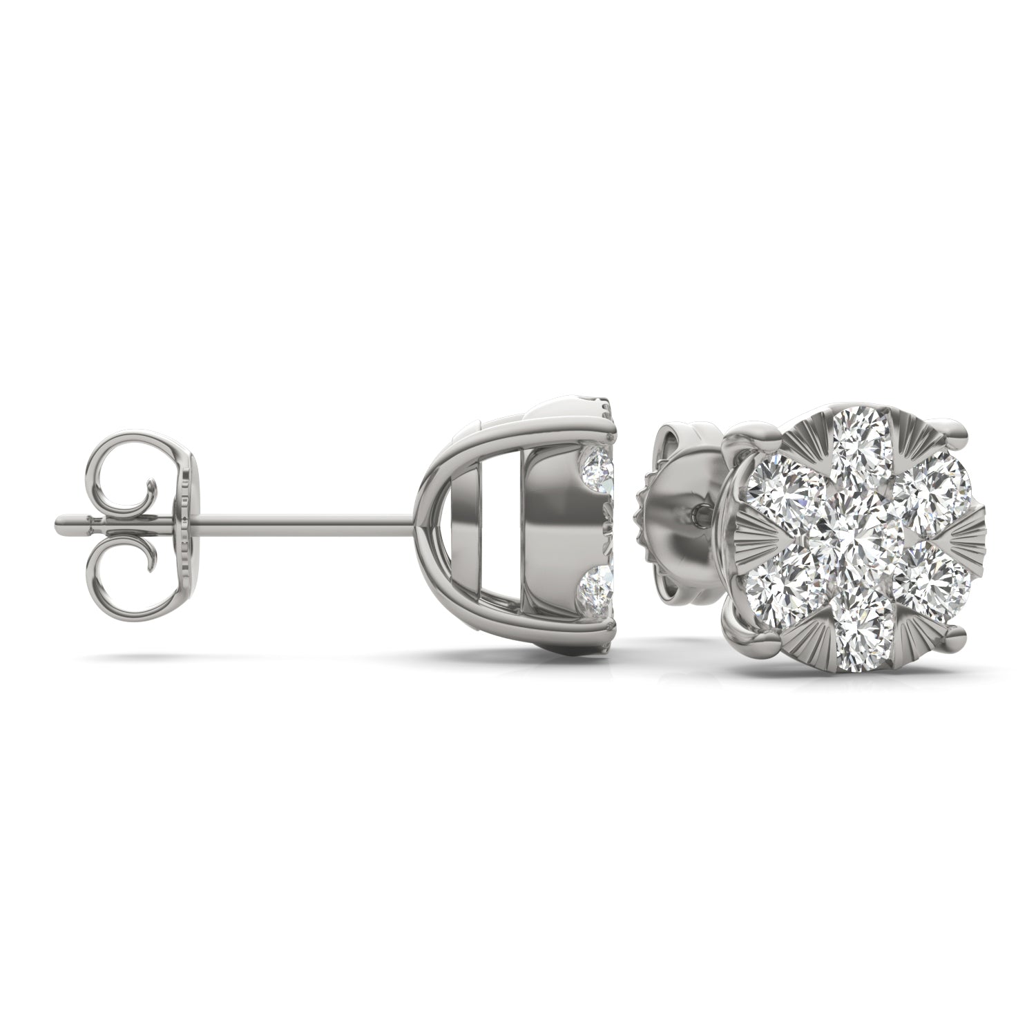 7/8 CTW Round Caydia® Lab Grown Diamond Earrings