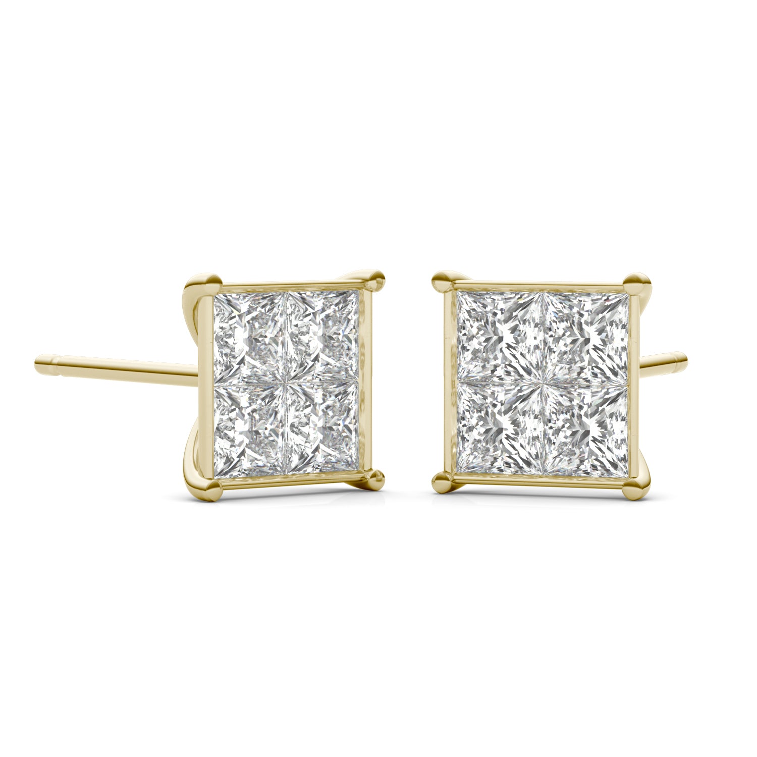 1 CTW Square Caydia® Lab Grown Diamond Earrings