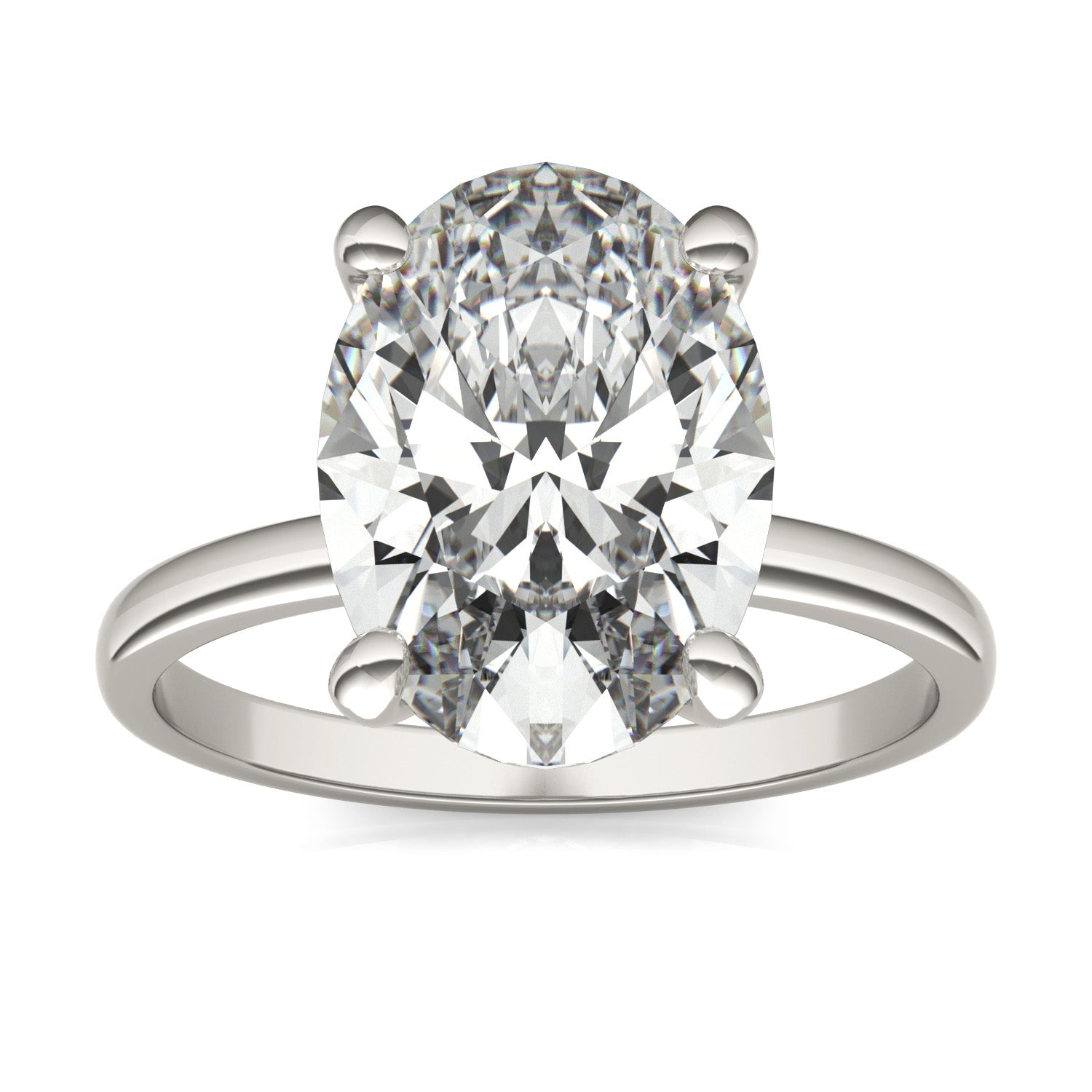 4 CTW Oval Caydia® Lab Grown Diamond Classic Solitaire Ring